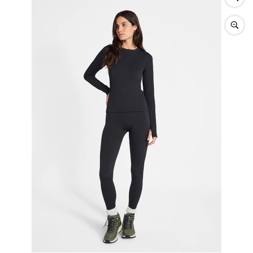 💜2pc OzarkTrail Women's Thermal Seamless Fleece Top and bottom leggings Size:Med
